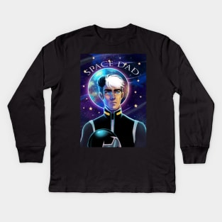 Space Dad Kids Long Sleeve T-Shirt